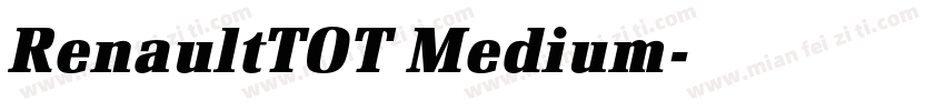 RenaultTOT Medium字体转换